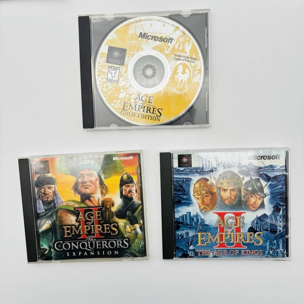 Age Of Empires Gold Edition, Age Of Empires , Age of Empires 2. With Manuals.